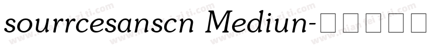 sourrcesanscn Mediun字体转换